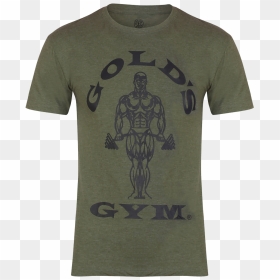 Golds Gym T-shirt Muscle Joe - Black North Face Tee Back, HD Png Download - gold's gym png