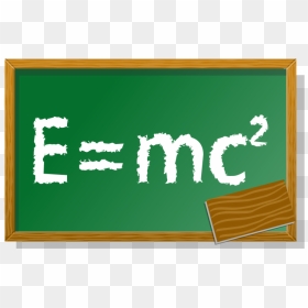 Chalkboard Clip Art Download - E Mc2, HD Png Download - blank chalkboard png