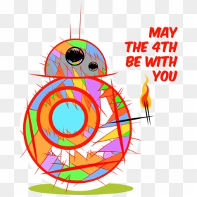 May The 4th Be With You Bb8 Cartoon - May The 4th Bb8, HD Png Download - may the fourth be with you png