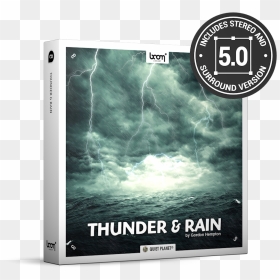 Thunder And Rain Nature Ambience Sound Effects Library - Boom Library Thunder And Rain, HD Png Download - lightning storm png