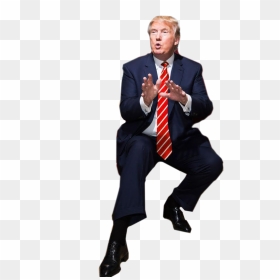 Donald Trump Sitting Transparent Background, HD Png Download - sitting down png