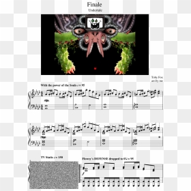 Sheet Music , Png Download - Omega Flowey, Transparent Png - finale png