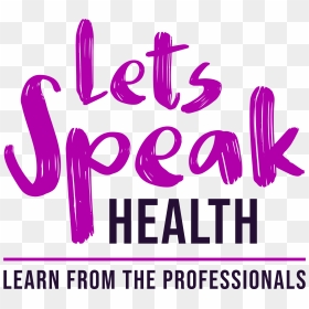 Lets Speak Health - Calligraphy, HD Png Download - speak png