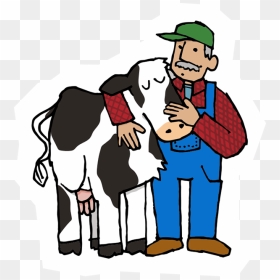 Download Cow And Farmer 400w - Cow And Farmer Png, Transparent Png - farming png