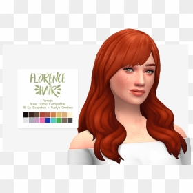 Sims 4 Hair Fringe , Png Download - Sims 4 Maxis Match Hair With Bangs, Transparent Png - fringe png
