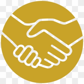 Circle Shaking Hands Logo, HD Png Download - sustainability icon png