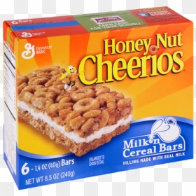 Honey Nut Cheerios Milk N Cereal Bars, HD Png Download - cheerio png
