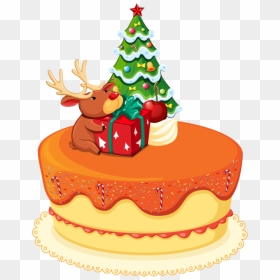Cupcake & Bolos E Etc - Merry Christmas Cake Cartoon, HD Png Download - sid png