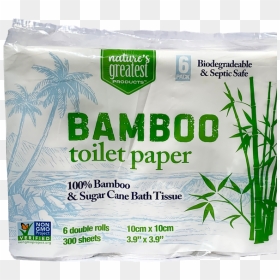 Bamboo Toilet Paper 6 Pack - Attalea Speciosa, HD Png Download - roll safe png