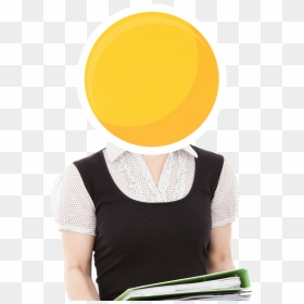 Body With Emoji Face - Confused Woman Public Domain, HD Png Download - labor png