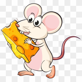 Transparent Clipart Of Rat - Un Raton Comiendo Queso, HD Png Download - raton png