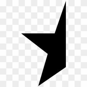 Star Half Icon - Half Star Png, Transparent Png - half star png
