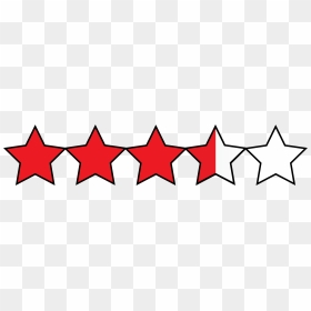 Half Star Png , Png Download - Amazon 4 Star Rating, Transparent Png - half star png