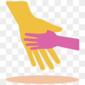 Parent Child Hand Separated Png - Parent And Child Holding Hands Clipart, Transparent Png - parental guidance png