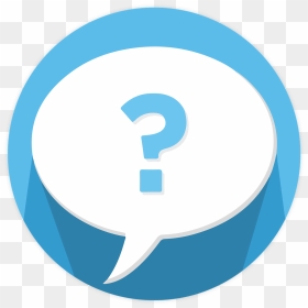 Speech Bubble With Question Mark, HD Png Download - windows 7 start icon png