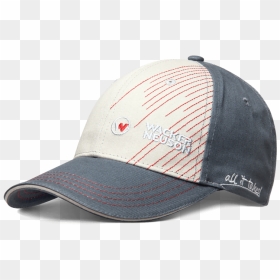 Baseballcap Gray With Red Stripes - Baseball Cap, HD Png Download - red stripes png