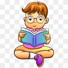 Thumb Image - Boy Reading Cartoon Png, Transparent Png - estudiantes png