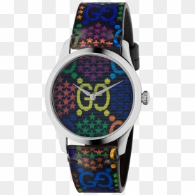 32 Gg Psychedelic G-timeless 38mm Watch - Gg Psychedelic G Timeless Watch, HD Png Download - gg png