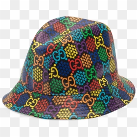 31 Gg Psychedelic Supreme Canvas Fedora - Gucci Psychedelic Hat, HD Png Download - gg png