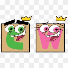 Cosmo And Wanda Faces, HD Png Download - cosmo png