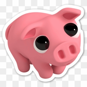 Rosa Grox Yeux Sticker - Stickers Rosa The Pig Png, Transparent Png - grox png