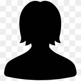Female User Account Png Pic - Female Silhouette Icon, Transparent Png - account icon png