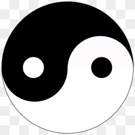 Circle Black And White Symbol, HD Png Download - yin yang transparent png