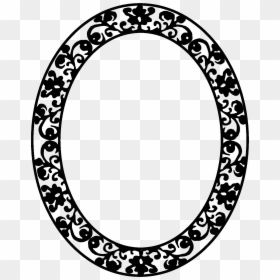 Black Oval Frame Png, Transparent Png - white circle frame png