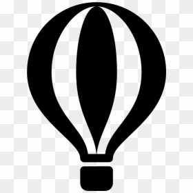 Hot Air Balloon Silhouette Png, Transparent Png - white silhouette png