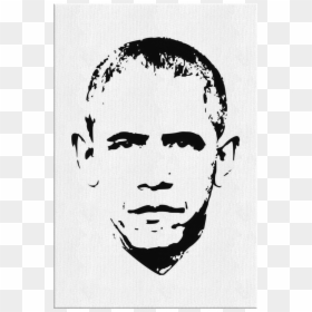 Obama Minimalistic, HD Png Download - barack obama face png
