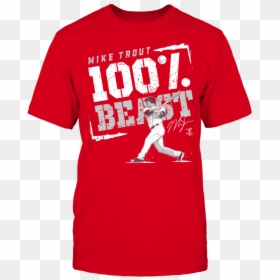 Mike Trout Front Picture - Train Hard Climb Harder, HD Png Download - mike trout png