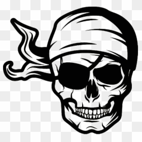 Pirate Skull Png, Transparent Png - skull art png