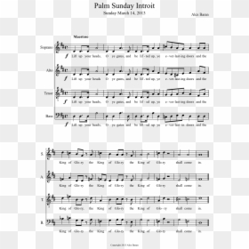 Lord You Have Come To The Lakeshore Piano Sheet Music, HD Png Download - palm sunday png