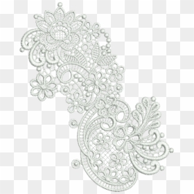 White Lace Border Png, Transparent Png - lace png images