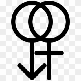 Gender Icon Transparent Background, HD Png Download - lesbian symbol png