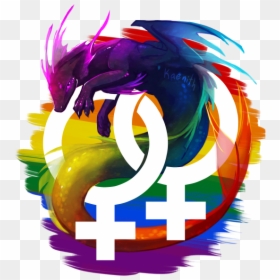 Pride Dragons, HD Png Download - lesbian symbol png