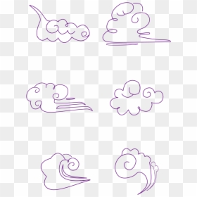 Drawing, HD Png Download - purple clouds png