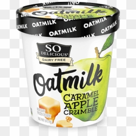 So Delicious Oat Milk Caramel Apple Crumble, HD Png Download - candy apple png