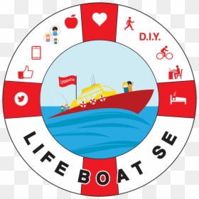 Circle, HD Png Download - lifeboat png
