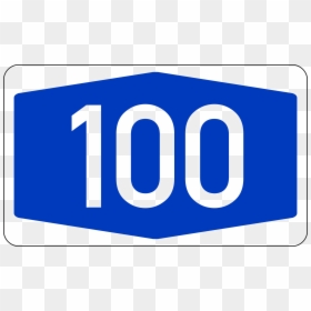 Bundesautobahn 100, HD Png Download - blue hundred png
