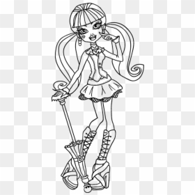 Monster High Coloring Draculaura, HD Png Download - bratz png