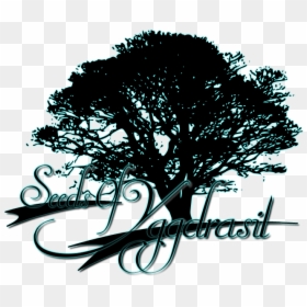 Green Oak Tree Silhouette, HD Png Download - yggdrasil png