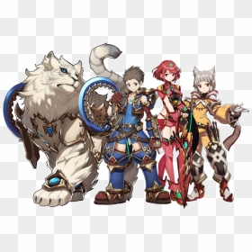 Xenoblade Chronicles 2 Characters, HD Png Download - xenoblade chronicles 2 png