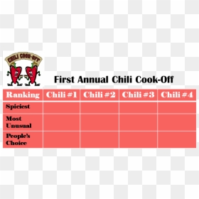 Chili Cook Off Judging Sheet, HD Png Download - chili cook off png