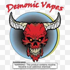 Demon Title - Skull, HD Png Download - demonic png