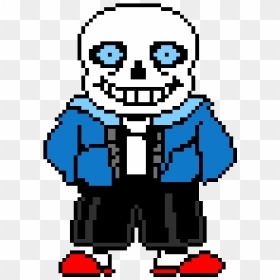 Murder Sans Pixel Art Clipart , Png Download - Hard Mode Sans Sprite, Transparent Png - omega flowey png