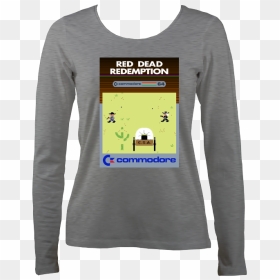 Commodore "c64 Red Dead Redemption - Long-sleeved T-shirt, HD Png Download - commodore 64 png