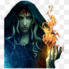 Demon"s Revenge Slider Witch Character Layer - Revenge Demon, HD Png Download - demonic png
