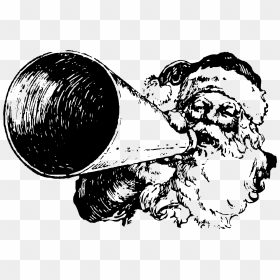 Santa With A Megaphone Clip Arts - Vector Graphics, HD Png Download - megafono png