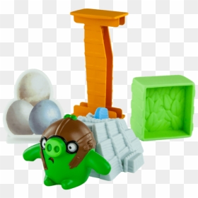 Load Pilot Pig Onto Slingshot Launcher - Happy Meal Angry Birds Toys, HD Png Download - angry birds slingshot png